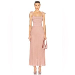 ZIMMERMANN Lucky Metallic Tie Dress, Size 0 fits like US 4/Small, $895